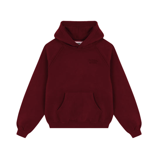 BURGUNDY CORE HOODIE
