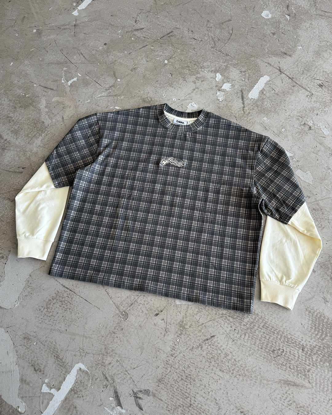 ASH PLAID 2 LAYER LS