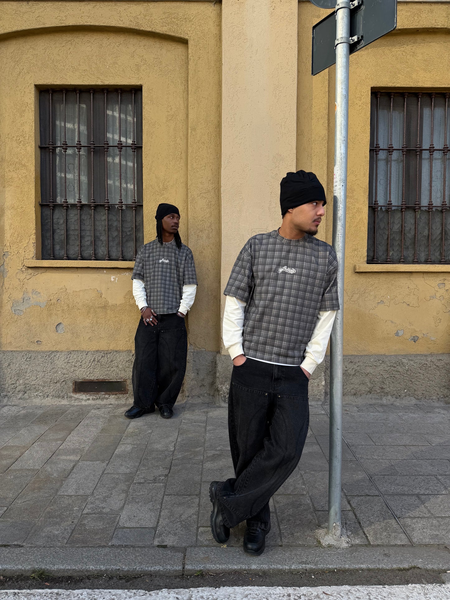 ASH PLAID 2 LAYER LS