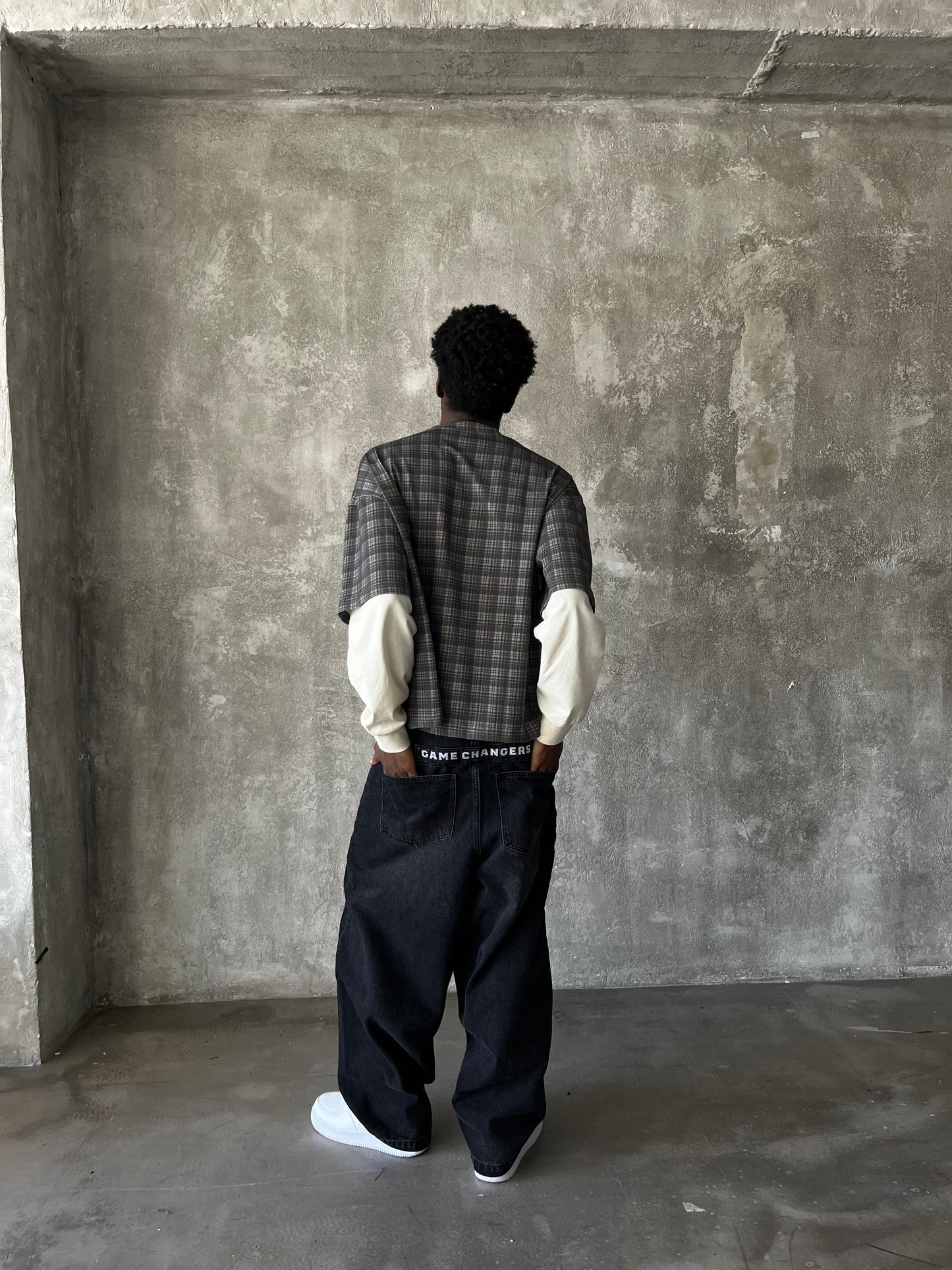 GC BAGGY JEANS [WASHED BLACK]