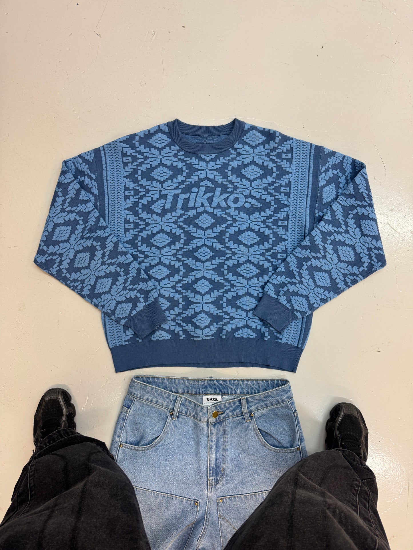 ATLAS JACQUARD KNIT SWEATER