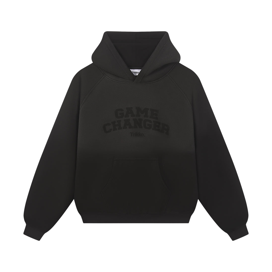 GC WASHED HOODIE [BLACK]