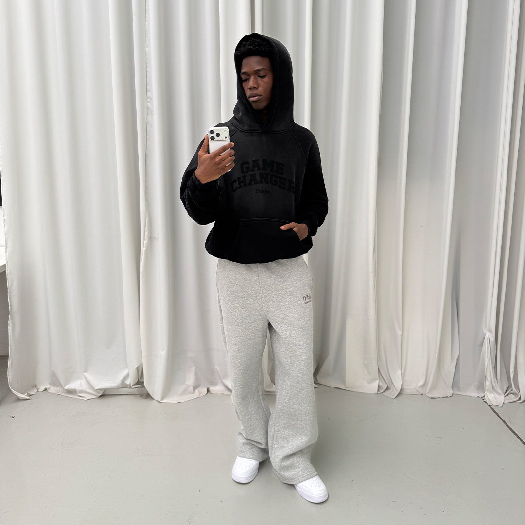 GC WASHED HOODIE [BLACK]