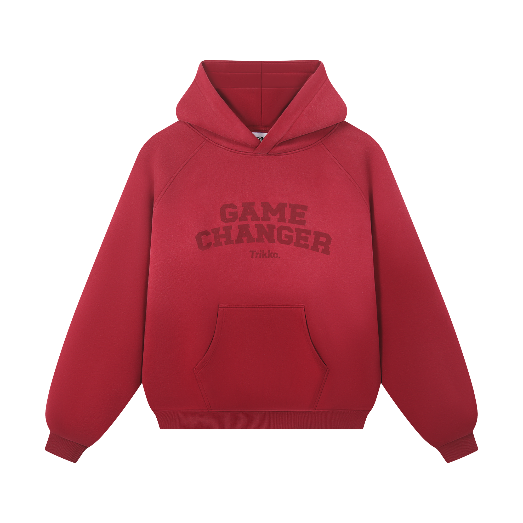 GC WASHED HOODIE [BURGUNDY]