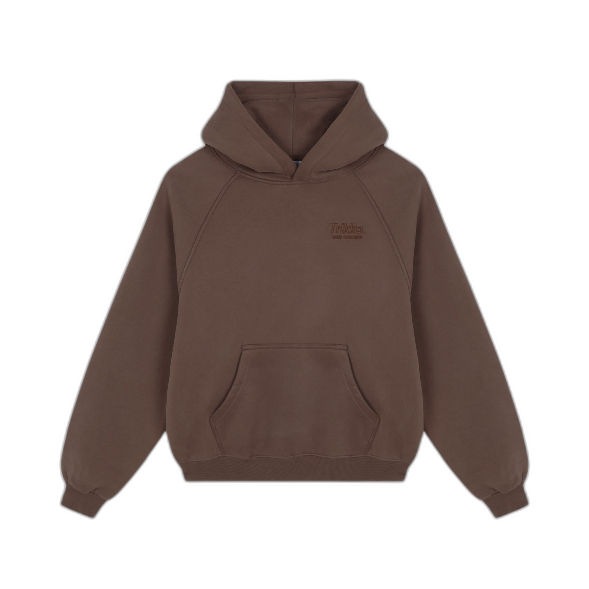 Dark Brown Core Hoodie (transparent bg)