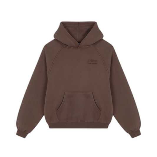 Dark Brown Core Hoodie (transparent bg)