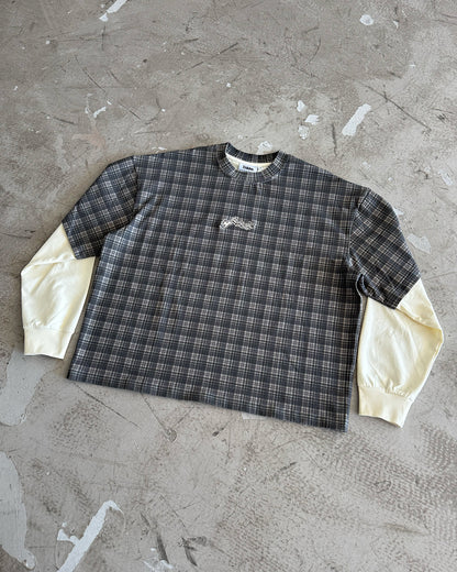 ASH PLAID 2 LAYER LS