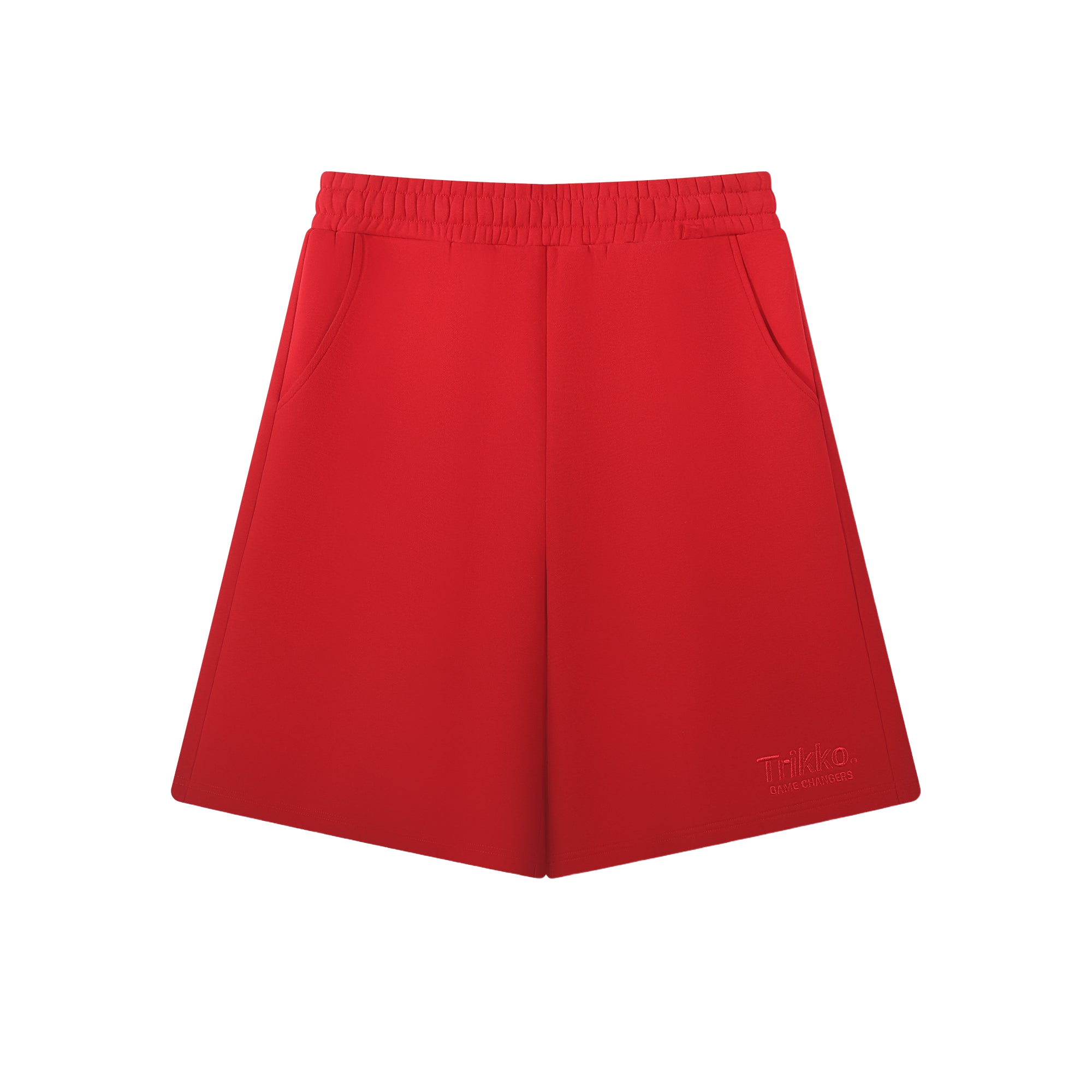 FADED RED SHORTS front