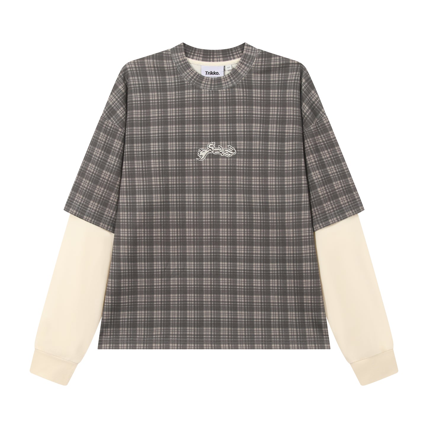 ASH PLAID 2 LAYER LS