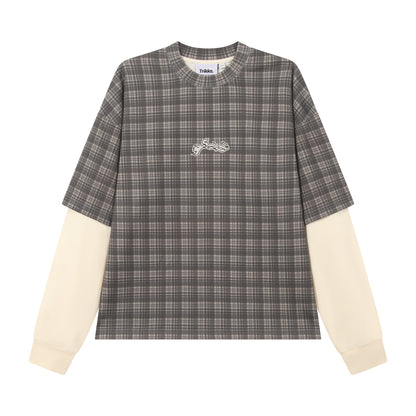 ASH PLAID 2 LAYER LS